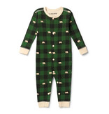 Hatley Forest Green Plaid Baby Union Suit