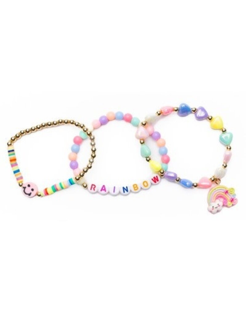 Great Pretenders Rainbow Smiles Bracelet 3pc Set