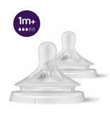 Philips Avent Natural Nipple - Slow Flow 1m+ 2pk