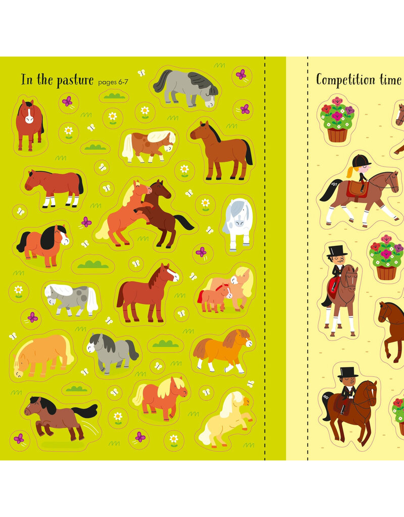 Usborne Little First Stickers: Horses & Ponies