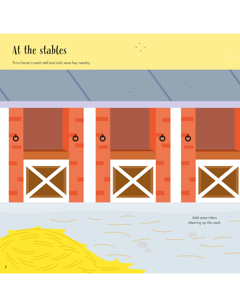 Usborne Little First Stickers: Horses & Ponies