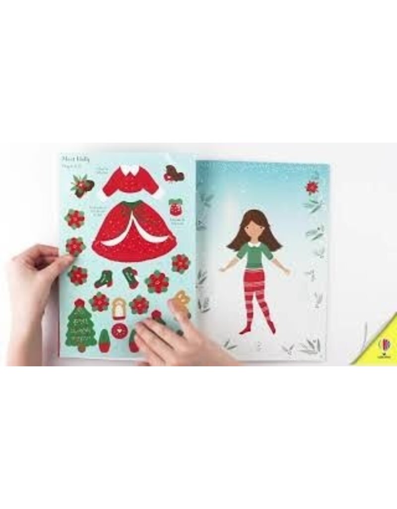 Usborne Little Sticker Dolly Dressing: Christmas