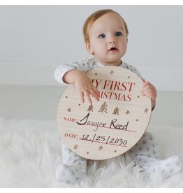 Wooden First Christmas Sign