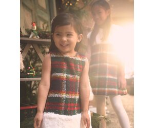 Celebration Plaid Faux Fur Dress - Vancouver's Best Baby & Kids Store:  Unique Gifts, Toys, Clothing, Shoes, Boots, Baby Shower Gifts.