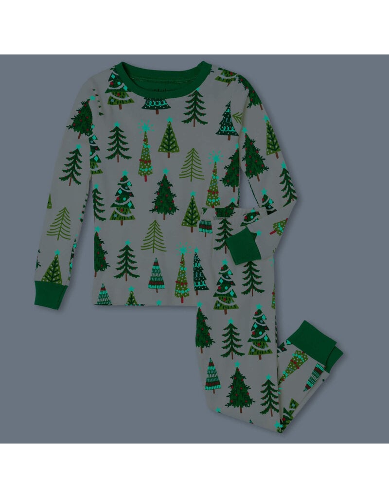 Hatley Christmas Trees Glow PJs