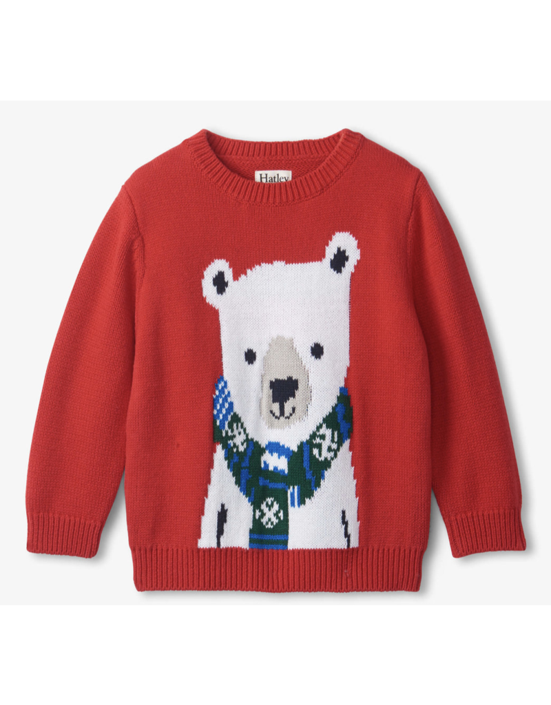 Hatley Holiday Bear Crew Neck Knit Sweater