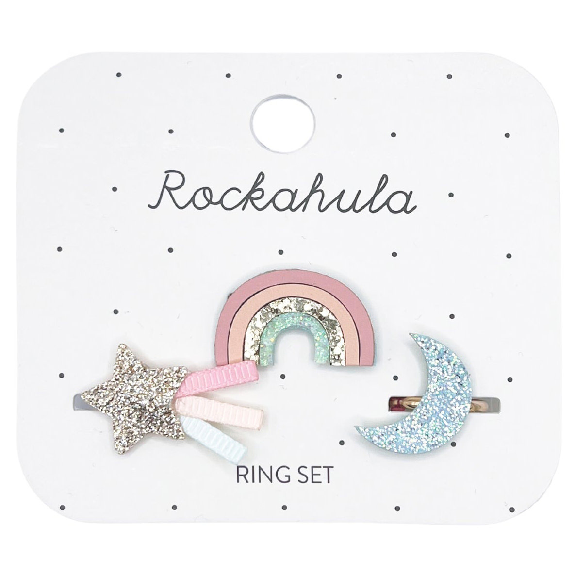 Rockahula Shimmer Rainbow Ring Set Rockahula Shimmer Rainbow Ring Set