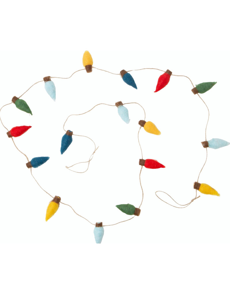 Felt Christmas Light Ornament