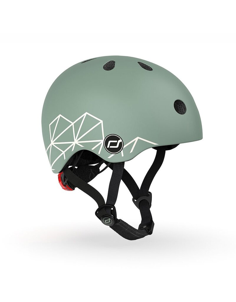 Scoot and Ride Baby/Toddler XXS-S Helmet - Green Lines