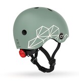 Scoot and Ride Baby/Toddler XXS-S  (1-4y) Helmet - Green Lines