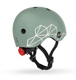 Scoot and Ride Baby/Toddler XXS-S Helmet - Green Lines