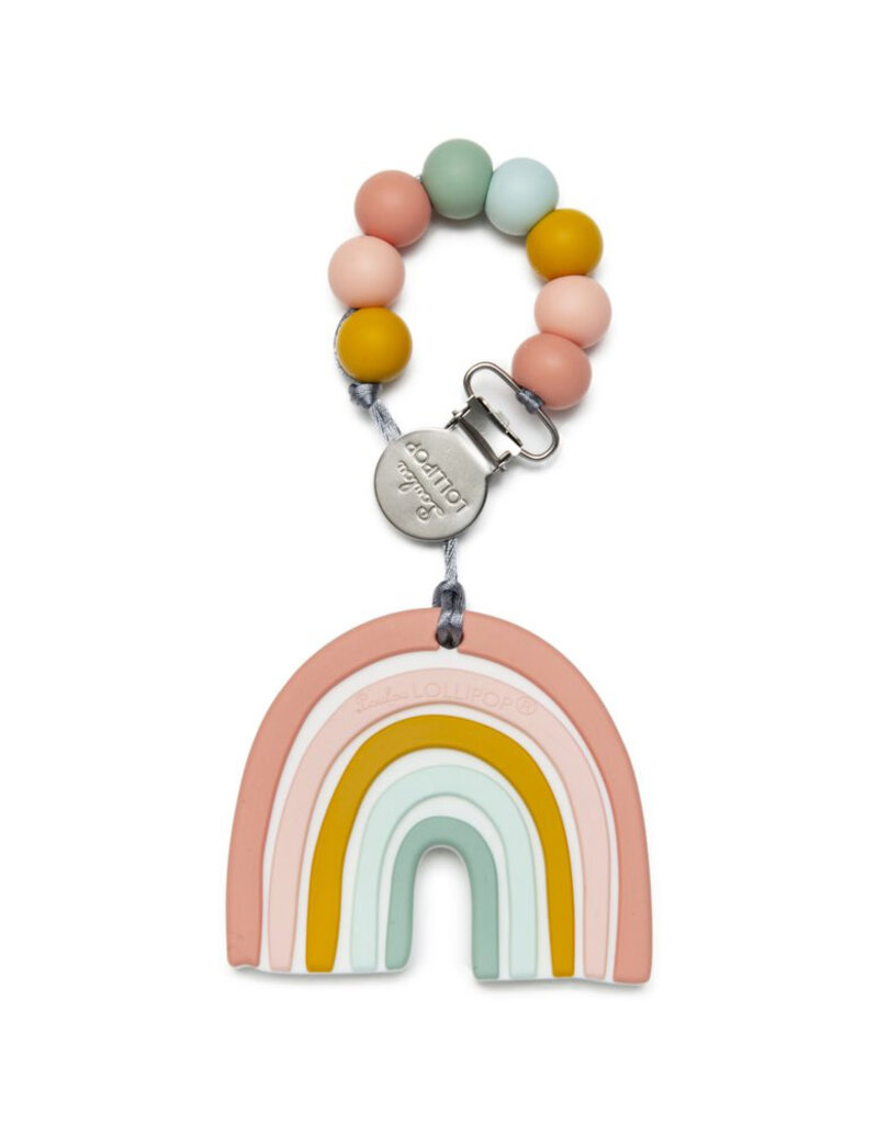 Loulou Lollipop Silicone Pastel Rainbow Teether