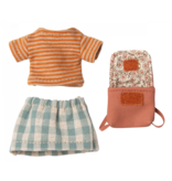 Maileg Clothes & Bag for Big Sister Mouse, Old Rose