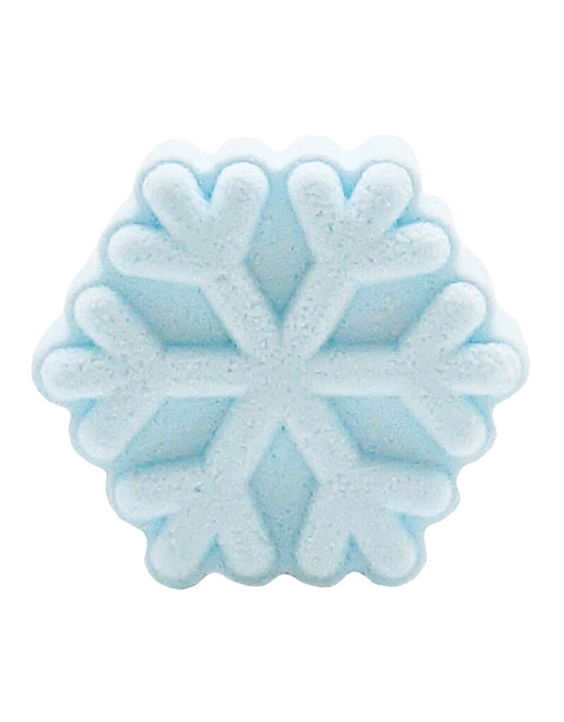 Mini Peppermint Snowflake Natural Bath Bomb