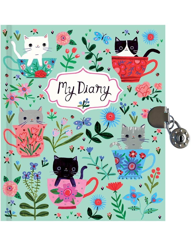 Mudpuppy Teacup Kittens Locked Diary