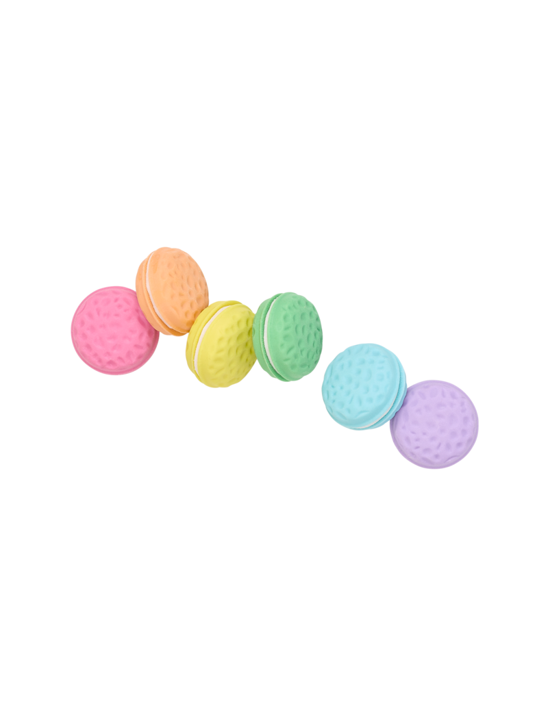 Ooly Macarons Vanilla Scented Erasers - Set of 6