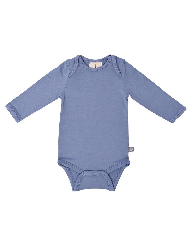 Kyte Baby Slate Bamboo LS Bodysuit