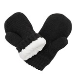 Jan and Jul Knit Mittens Black