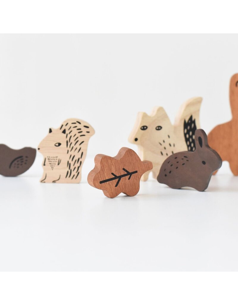 Wee Gallery Wooden Tray Puzzle - Woodland Animals