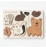 Wee Gallery Wooden Tray Puzzle - Woodland Animals