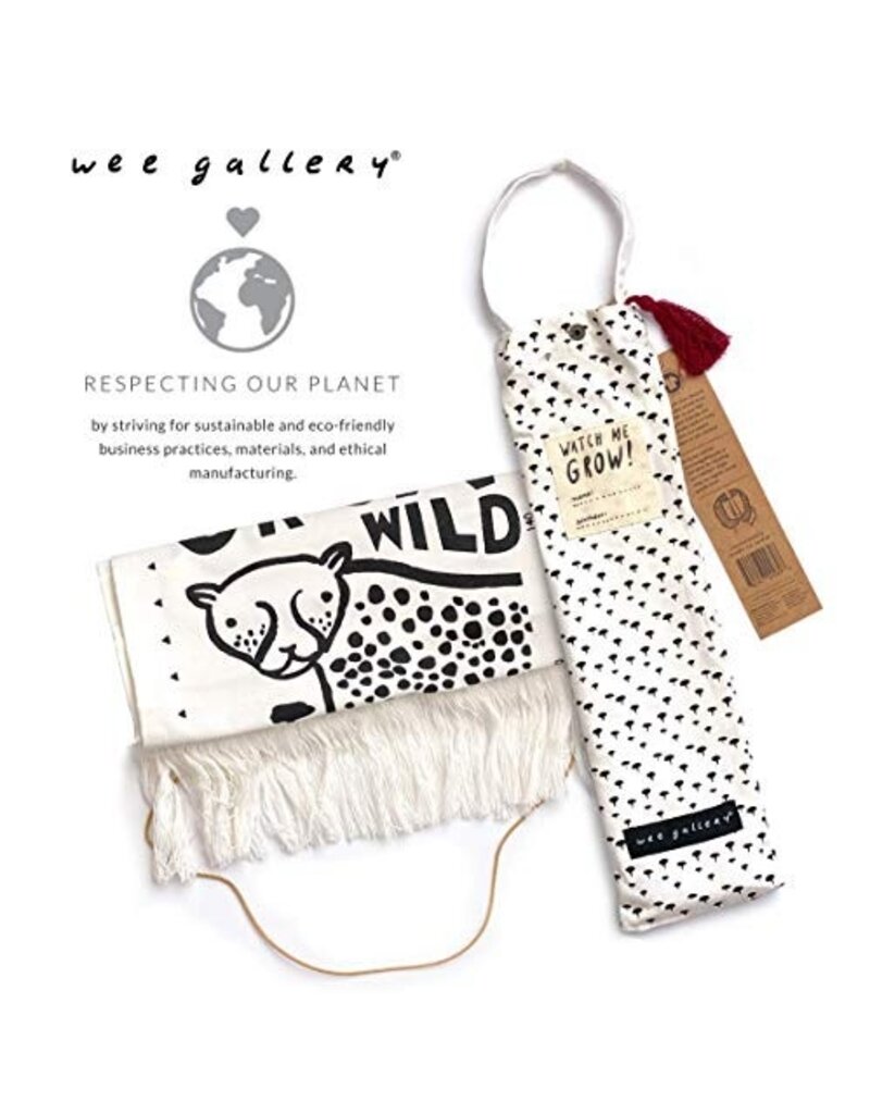 Wee Gallery Organic Canvas Growth Chart - Safari