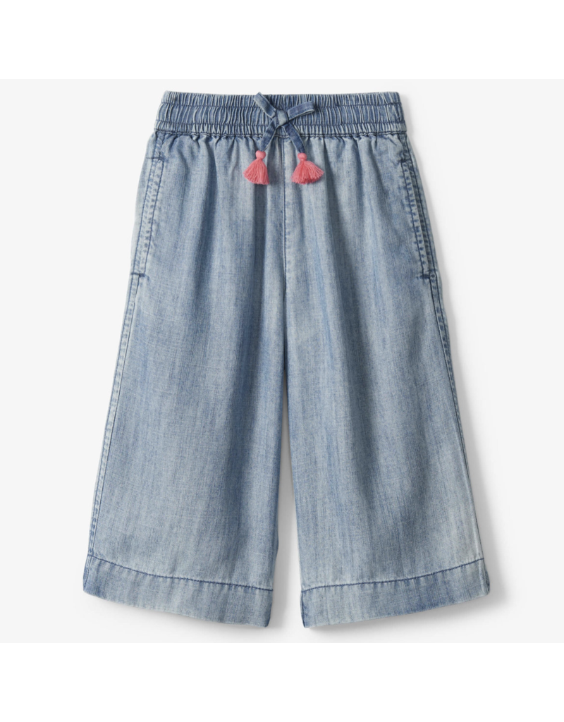 Hatley Blue Wash Cropped Culottes