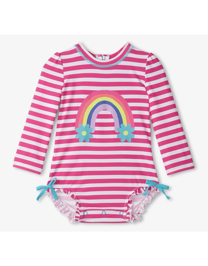 Hatley Candy Stripes Baby Rashguard Swimsuit
