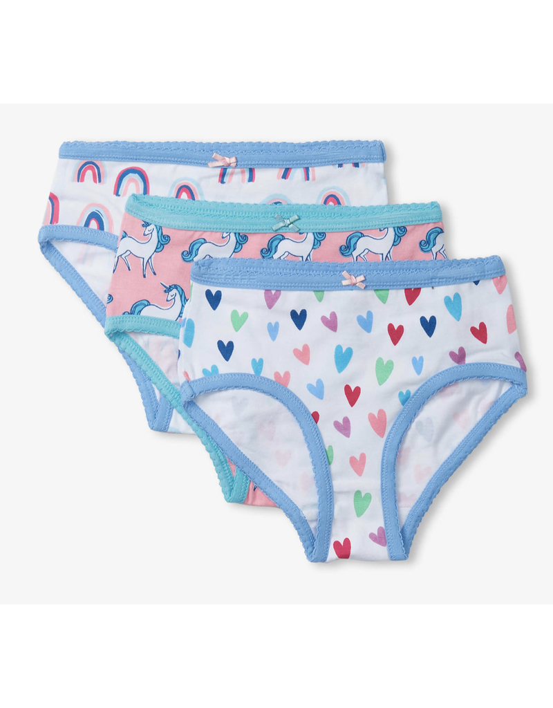 Hatley Pretty Patterns Girls Brief Underwear 3Pk