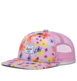 Herschel Whaler Kids Baseball Hat - Scribble Floral