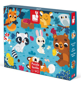 Janod Tactile Puzzle - Forest Animals 2Y+