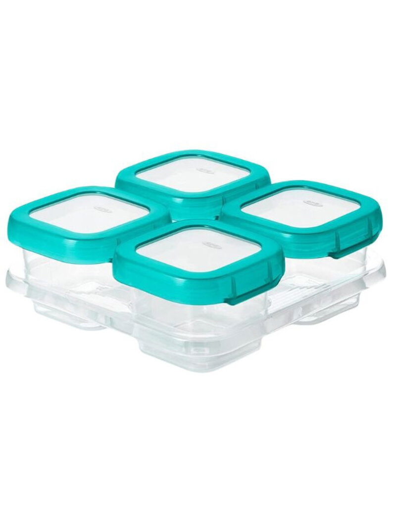 OXO Tot Baby Blocks, Turquoise 2oz