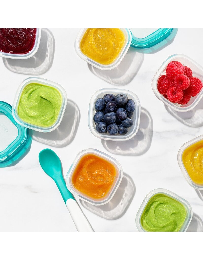 OXO Tot Baby Blocks, Turquoise 2oz