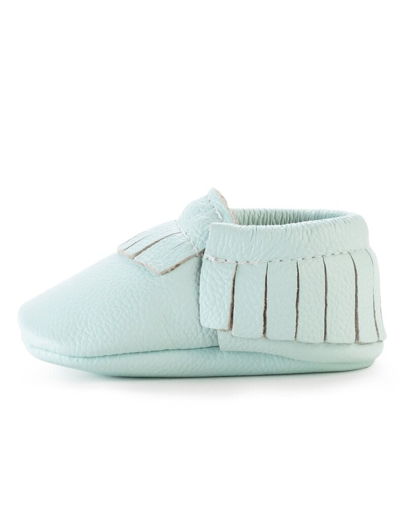 Seafoam Fringe Moccasins