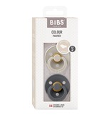 Bibs BIBS Pacifier 2pk 6-18m, Sand/Iron, Anatomical