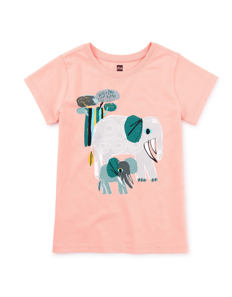 Tea Collection Elephants Graphic Baby Tee