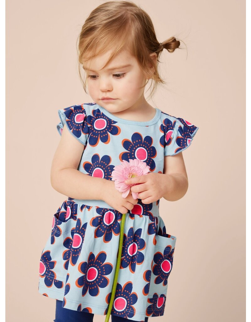 Tea Collection Rosebank Flutter Sleeve Baby Dress