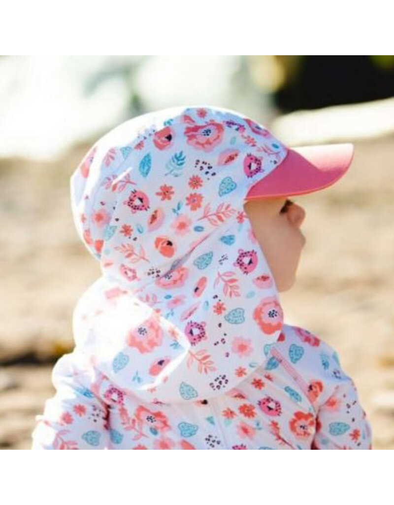 Floral Baby Swim Flap Hat