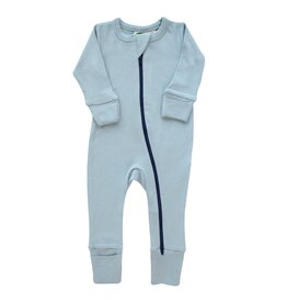 Parade Blue Snuggle Soft Zip Romper