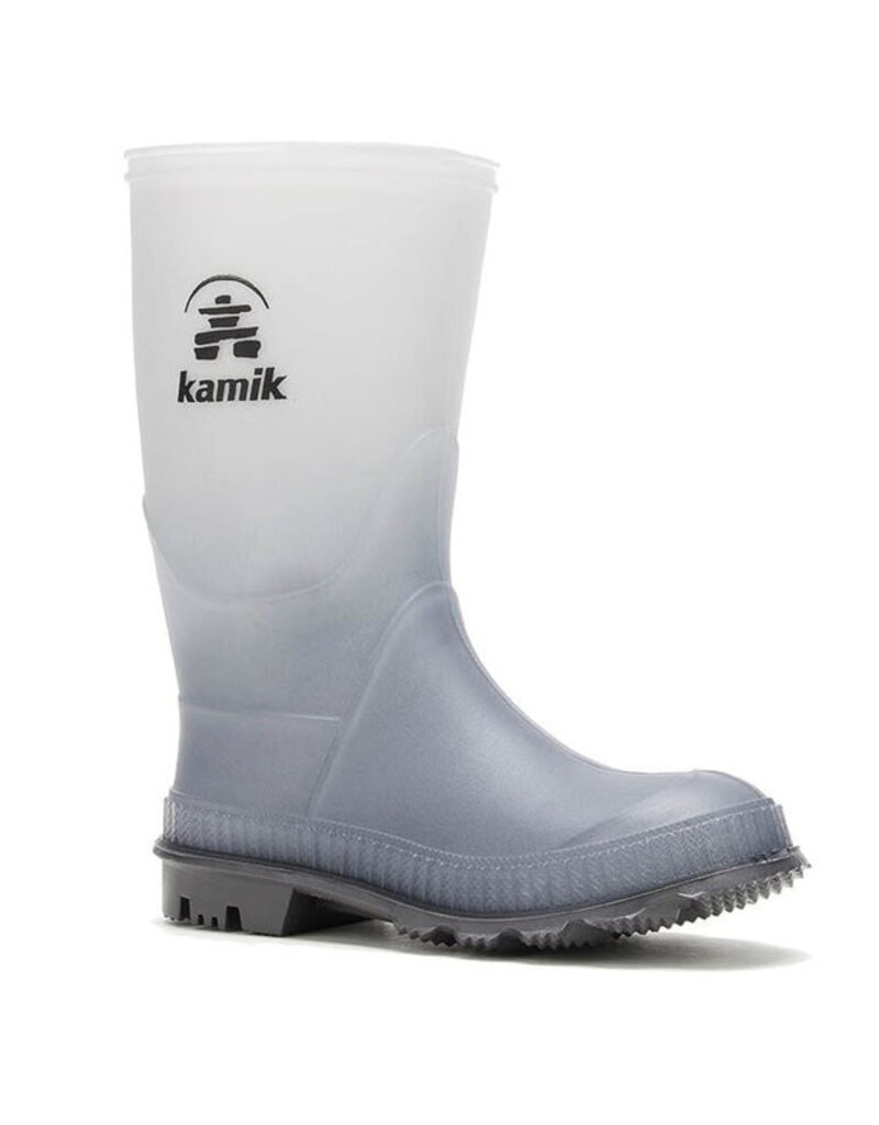 Kamik Grey Fade Stomp Print Rain Boots