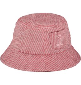 Fisherman Coral Seersucker Hat