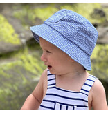 Me & Henry Fisherman Navy Seersucker Hat