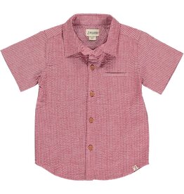 Seersucker Woven Shirt, Coral
