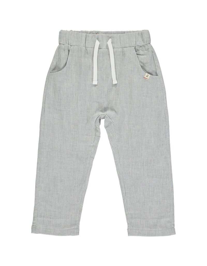 Bosun Gauze Baby Pants, Grey Stripe