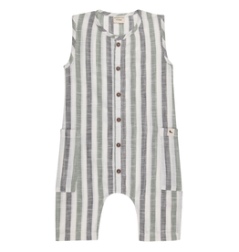 Turtledove London Woven Stripe Shortie Dungaree