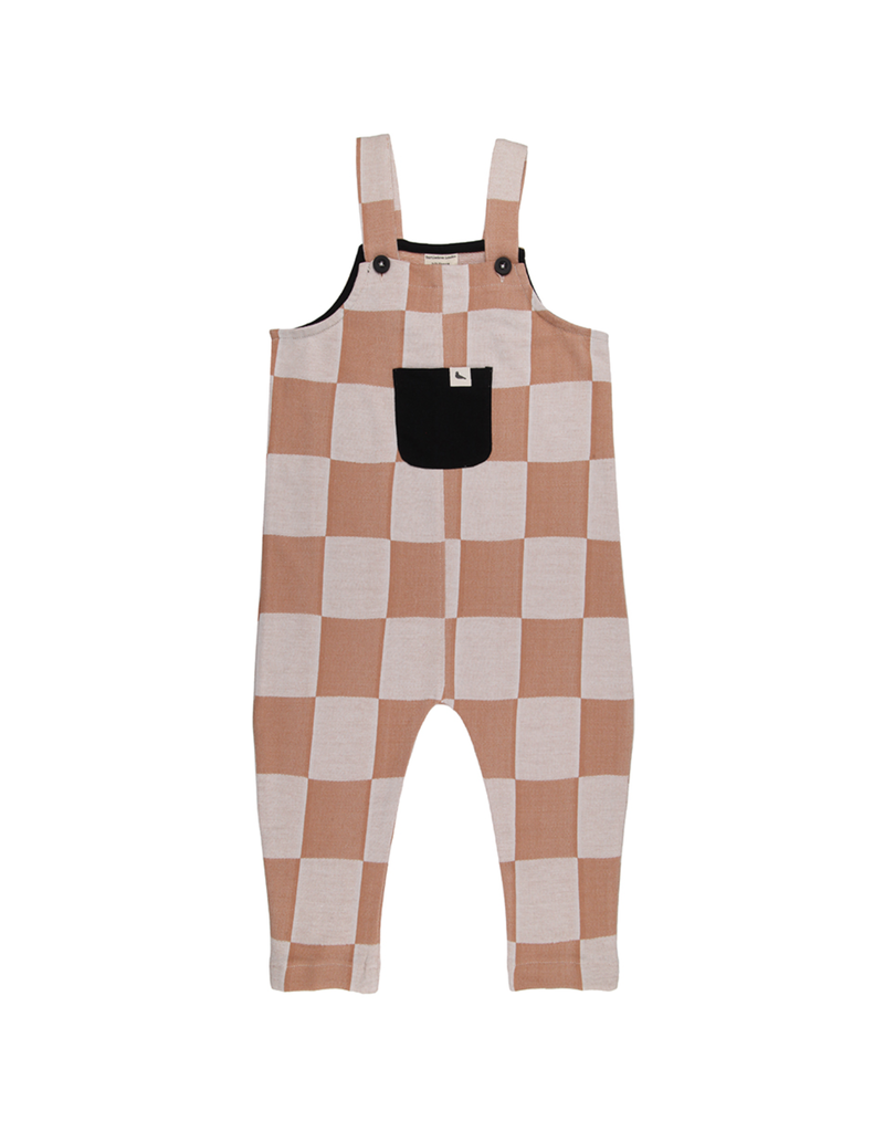Turtledove London Checker Easy Fit Dungaree