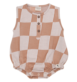 Turtledove London Checker Bubble Romper