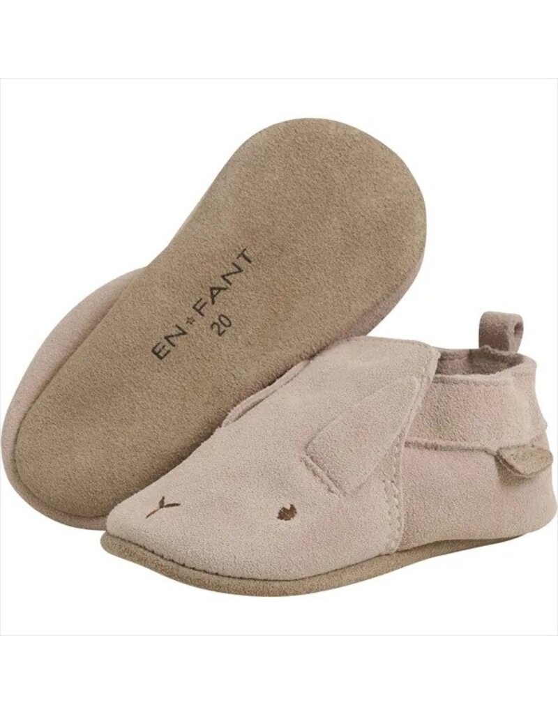 Peach Whip Bunny Suede Baby Shoes