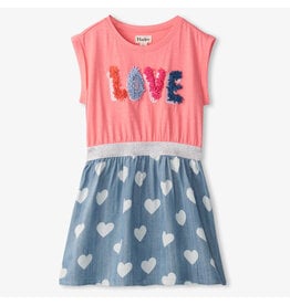 Girls Colourful Hearts Fun Waist Leggings - Hatley US