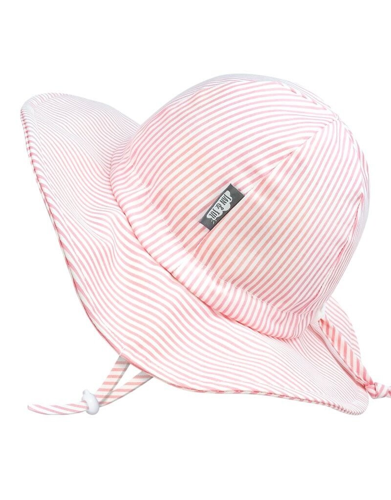 Jan and Jul Pink Stripes Cotton Floppy Hat
