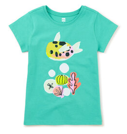 Tea Collection Watamu Puffer Fish Baby Tee, Sizes: 6-9m, 9-12m